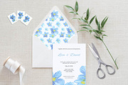 Blue Flower Watercolor Wedding Suite, an Invitation Template by Love Design (Thumbnail 11 of 13)