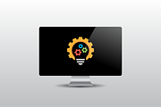 Idea Gear Light Bulb Logo Design, a Branding & Logo Template by yopie (Thumbnail 3 of 3)