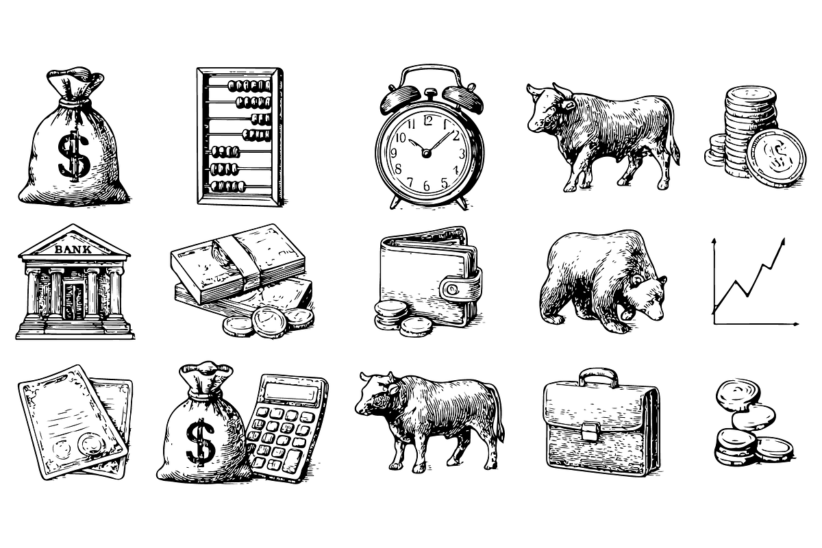 Finance Economy Set, an Object Graphic by RT Studio (Photo 2 of 4)