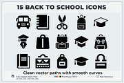 School Icons Logo, a Solid Icon by Vectorium Studio (Thumbnail 2 of 2)