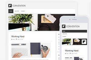 Convention Clean Minimal Blog Theme