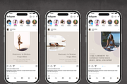 Yoga Minimal Instagram Canva, a Social Media Template by VeliusCreativeStudio (Thumbnail 4 of 9)