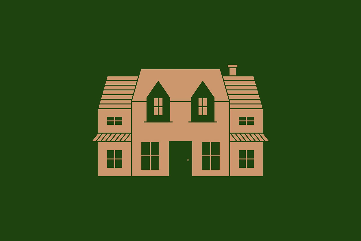 Dutch Colonial House Illustration, an Illustration by Buqancreative