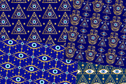 Evil Eye Seamless Pattern, Humsa, a Pattern Graphic by NS Arts Shop (Thumbnail 2 of 4)