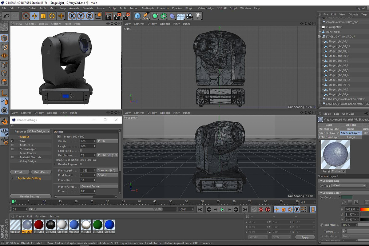 Stage Lighting Collection-14 PCS, an Object 3D Model by akerStudio (Photo 295 of 309)