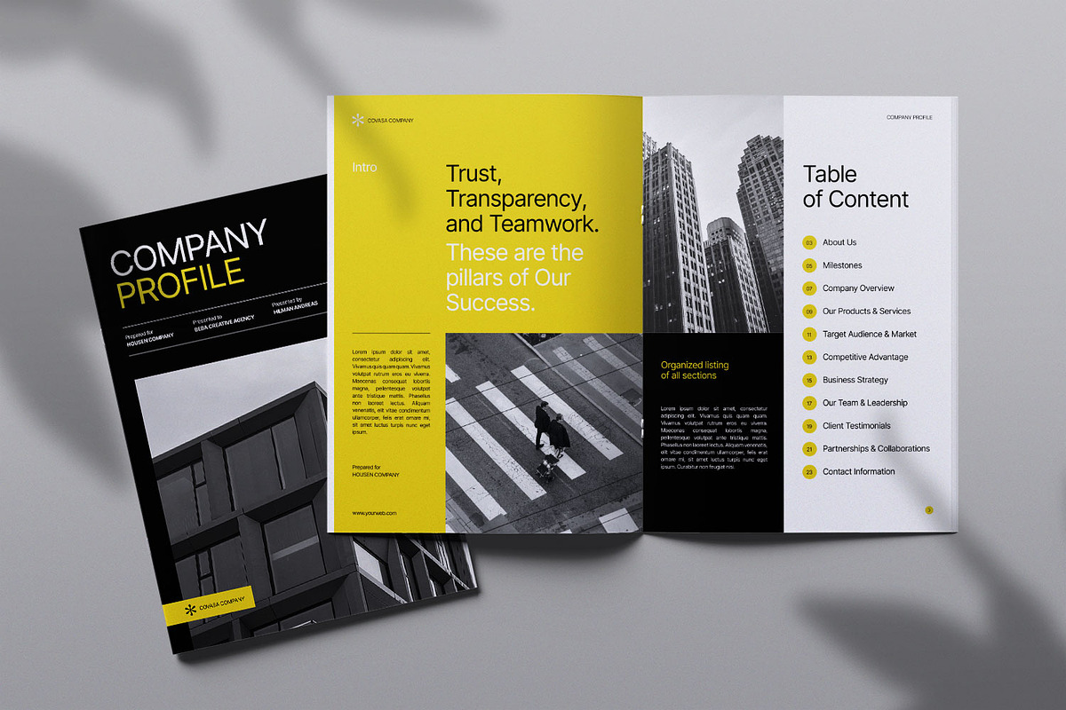 Company Profile Brochure Template, a Brochure Template by Portocraft (Photo 4 of 6)