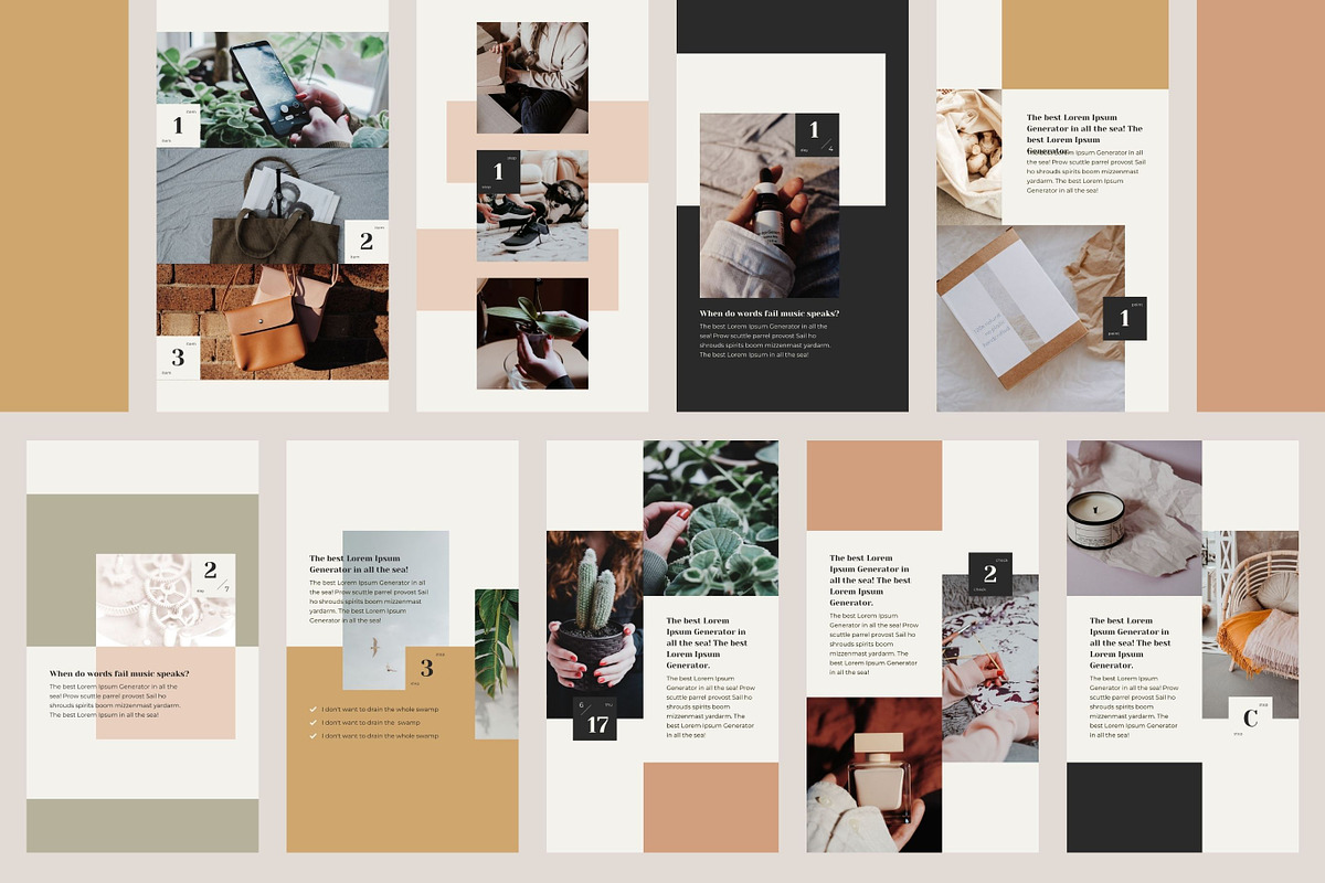 Instagram Calendar Story Templates, a Social Media Template by Keikoya (Photo 6 of 16)