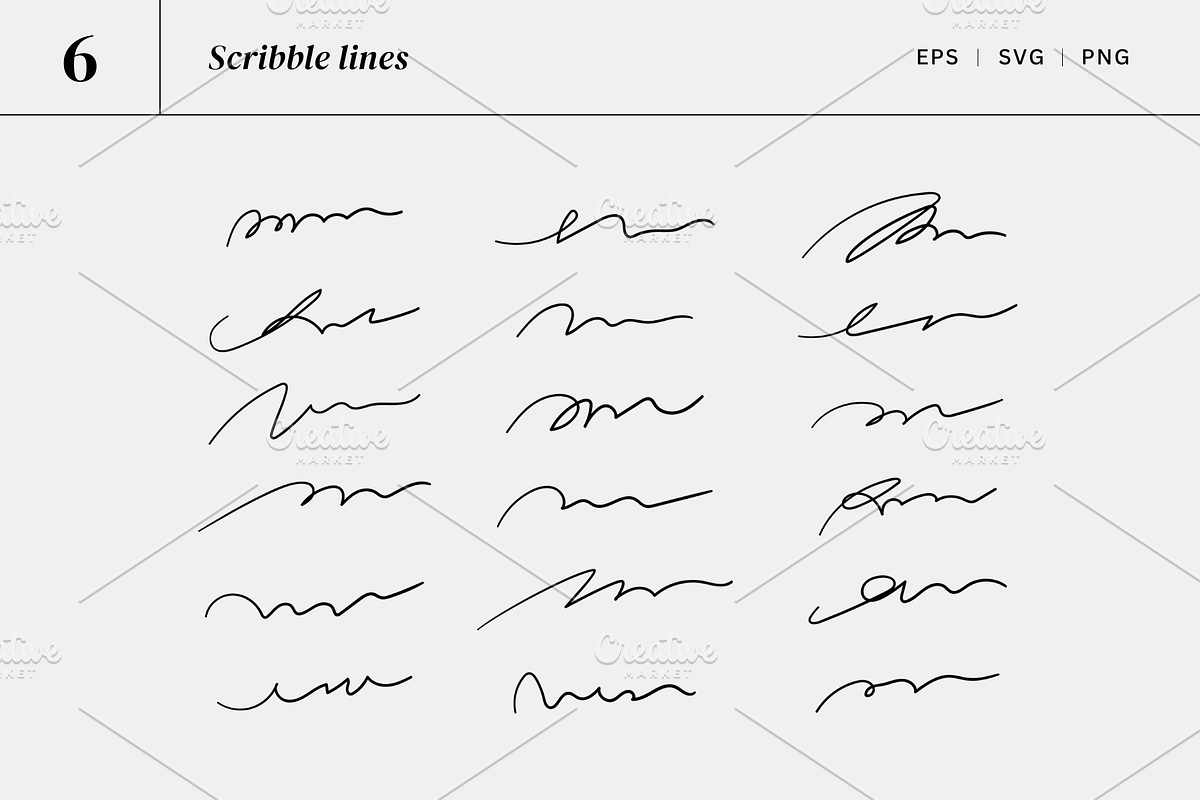 134 Scribbles & circles & underlines, an Object Graphic by Pinkbrush (Photo 7 of 9)
