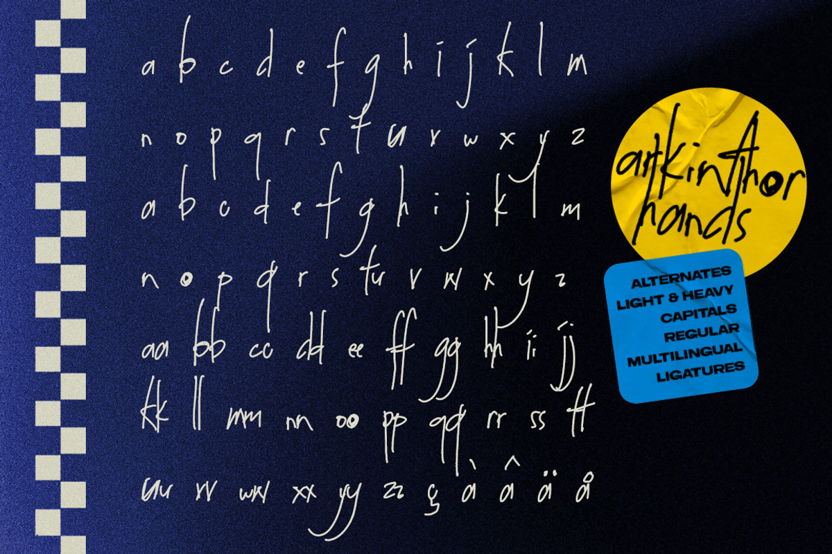 Arkinthor Hands - Font Collection, a Handwritten Font by The Branded Quotes (Photo 8 of 9)