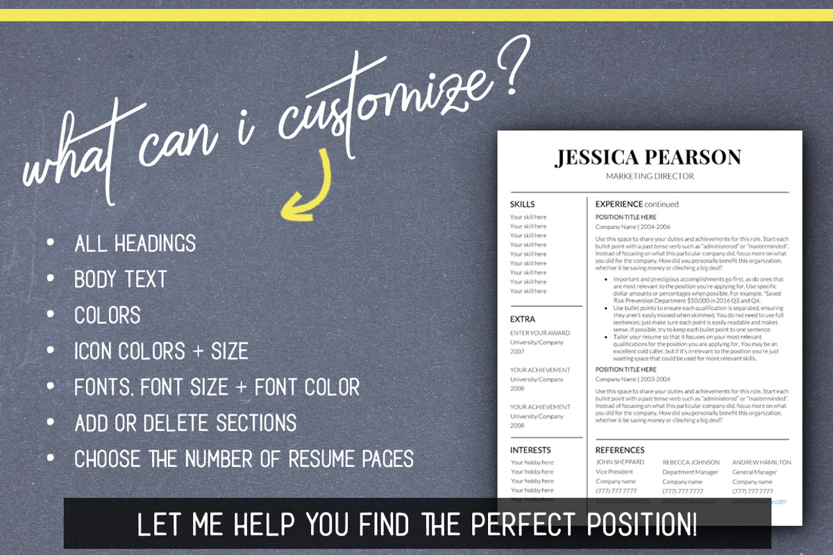 Clean Resume Template /Word /Mac PC, a Resume Template by LevelUpResume (Photo 4 of 5)