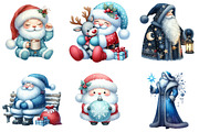 Blue Santa Claus Clipart, an Illustration by DreamArtGraphic (Thumbnail 2 of 5)