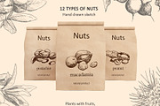 Hand Drawn Nuts set Vector, a Food Illustration by ON_lineart_store (Thumbnail 2 of 11)