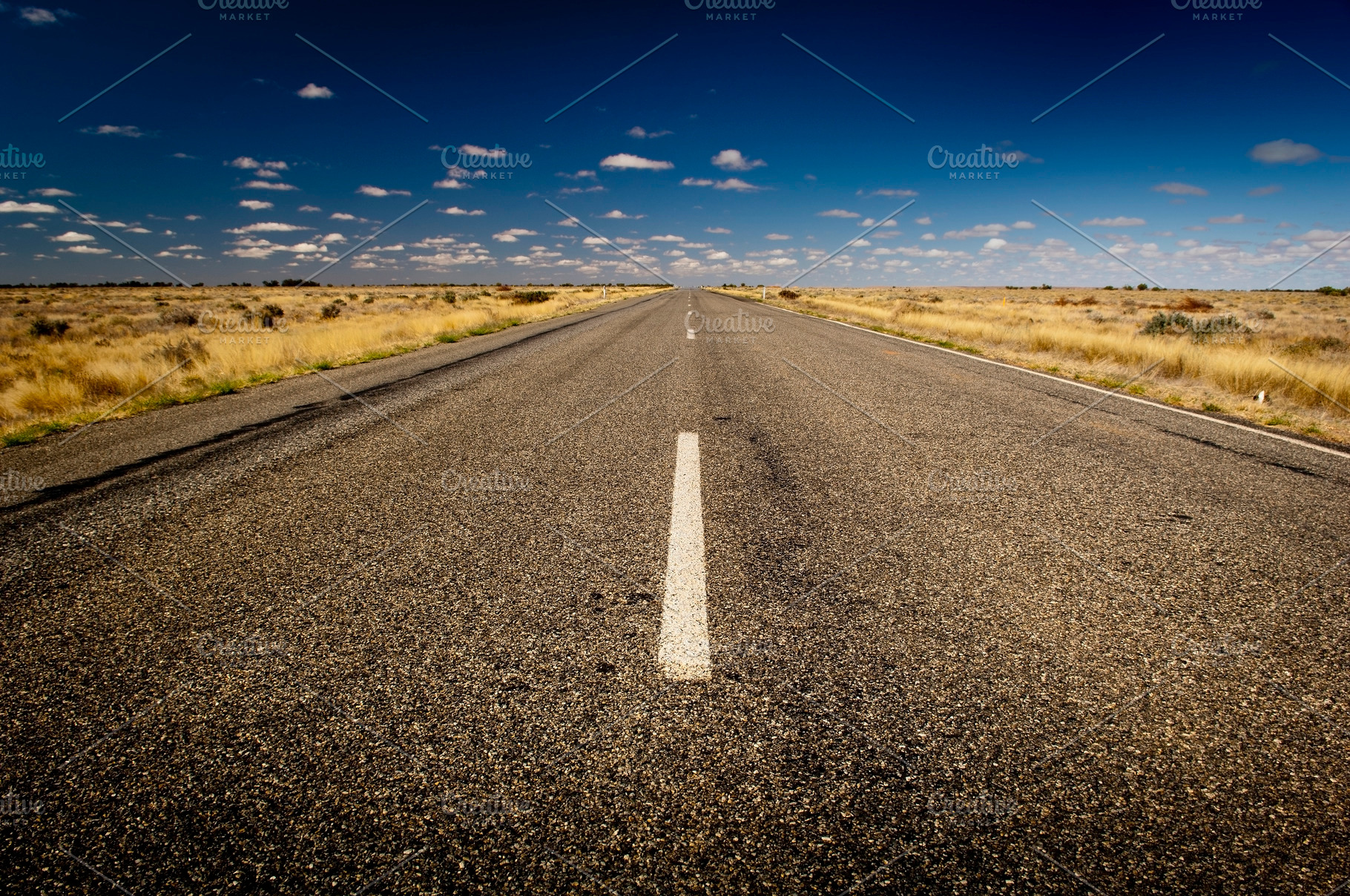 Road Ahead Low Perspective, a Nature Photo by THP Creative