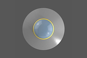 Flying saucer UFO simple High LowPol, a Cars & Vehicle 3D Model by CGTech (Thumbnail 4 of 15)