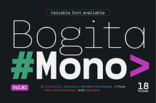Bogita Mono - Monospace Font