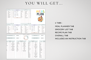 Minimalist Weekly Meal Planner