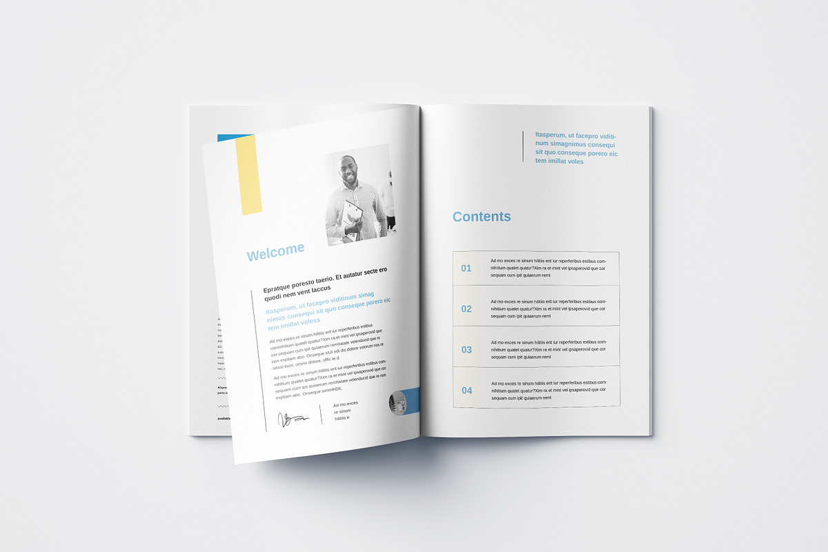 White Paper Brochure Layout, a Brochure Template by Designvive (Photo 2 of 8)