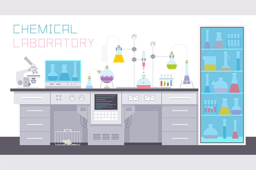 Chemical Laboratory | Background Graphics ~ Creative Market