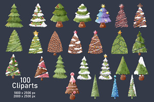 100 Beautiful Christmas Trees