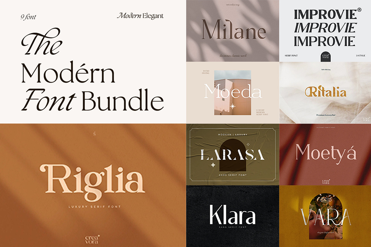 The Modern Font Bundle