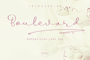 Boulevard - Handwritten Font Duo, a Script Font by endita (Thumbnail 2 of 16)