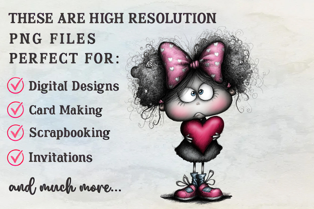 Cute Watercolor Valentines Clipart B, an Illustration by RobertsArt (Photo 2 of 7)