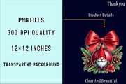Gnome Christmas Ornamen Clipart PNG, an Illustration by SinaCreation (Thumbnail 5 of 7)