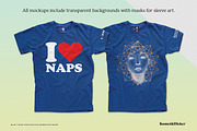 Blue T-shirt Mockup, a Shirt Mockup by Komet & Flicker (Thumbnail 6 of 7)
