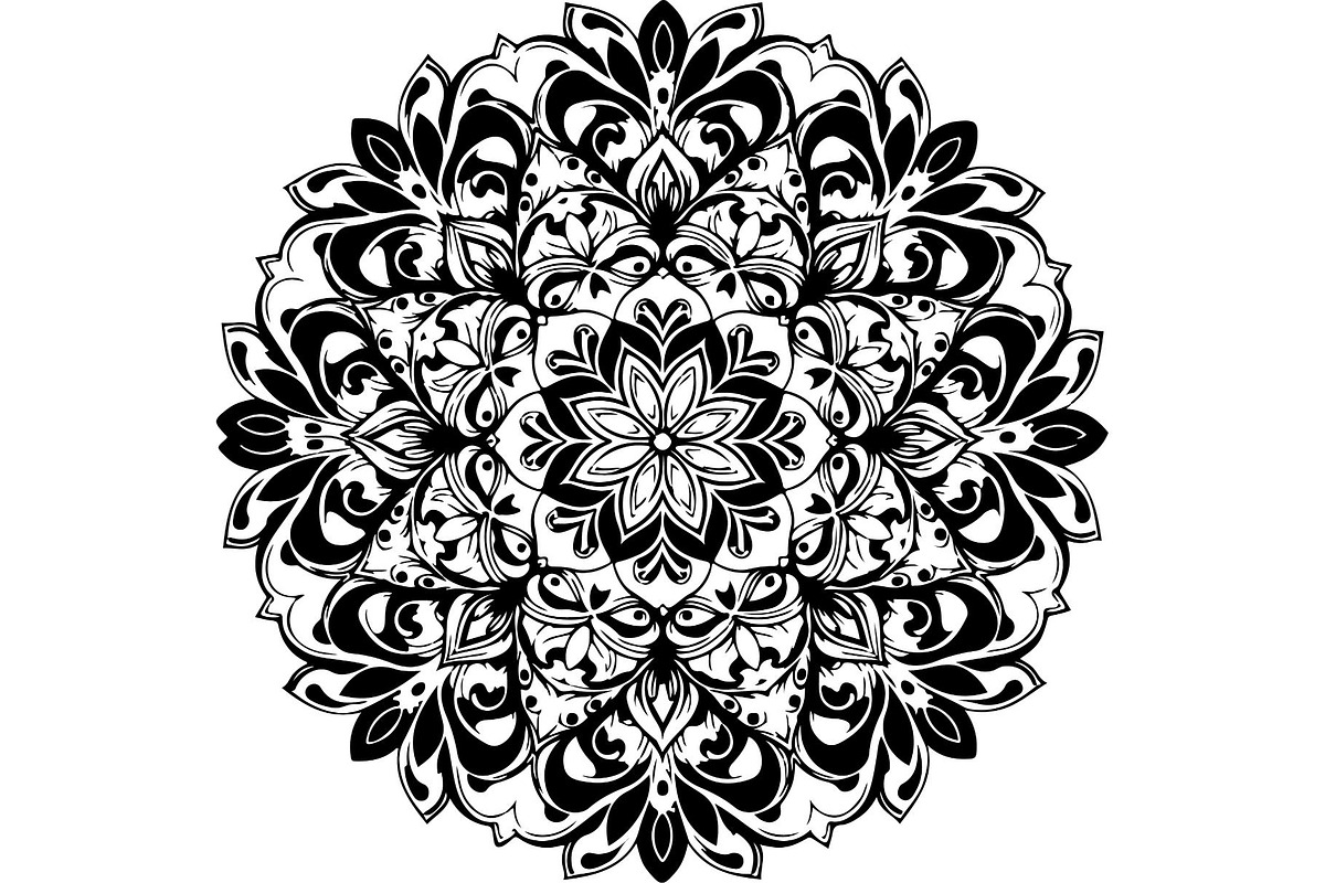 Ornamental Mandala Vector, an Object Graphic by Creativeshirt (Photo 4 of 19)