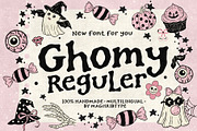 Ghomy Halloween, a Handwritten Font by maghrib (Thumbnail 1 of 10)