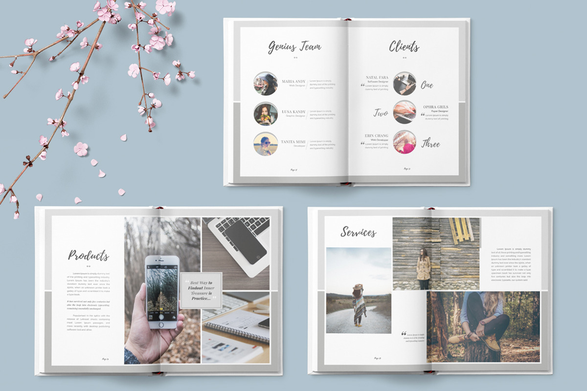 Olivia Multipurpose Pack + BONUS, a Brochure Template by Typography Prime (Photo 6 of 14)