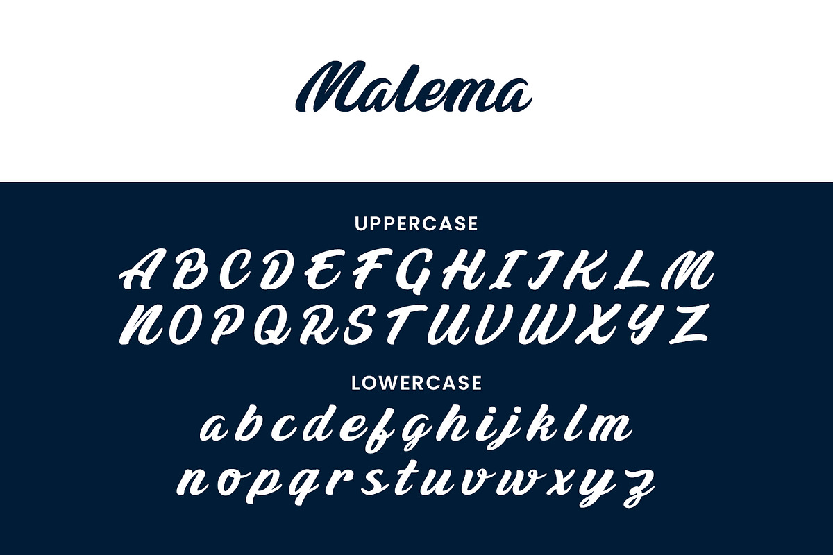 Malema Handwritten Script Font, a Script Font by Maulana Creative (Photo 3 of 10)