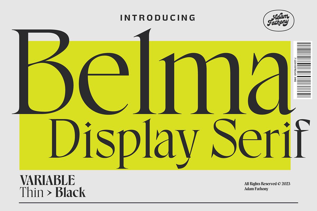 Belma, a Serif Font by Adam Fathony (Photo 1 of 14)