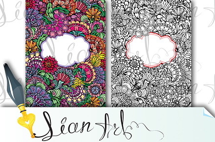 Abstract decorative cards