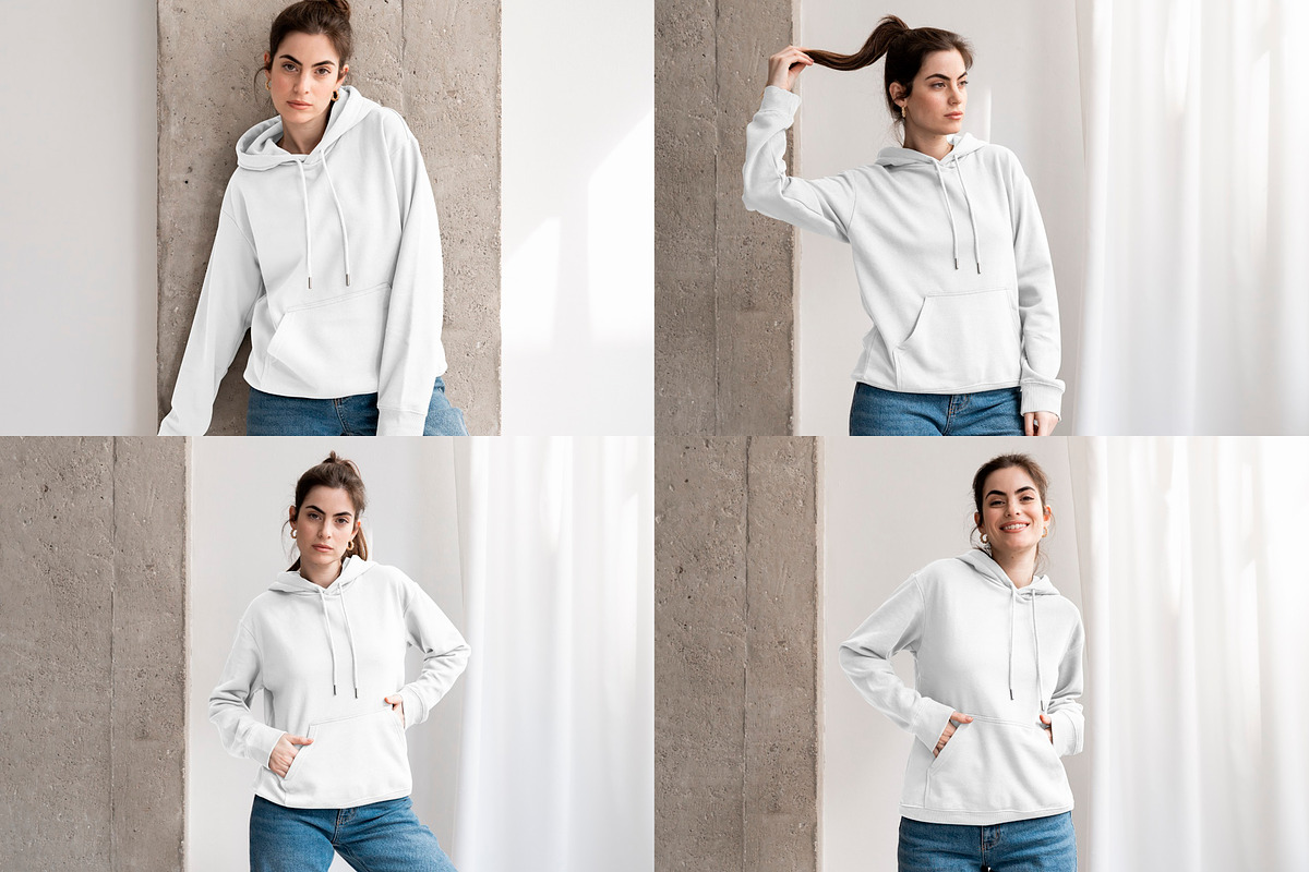 Woman Hoodie Mockup Bundle, a Hoody Mockup by Moixo studio (Photo 7 of 7)