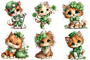 St. Patrick's Cat Clipart PNG, an Illustration by Daily.Designs (Thumbnail 3 of 8)