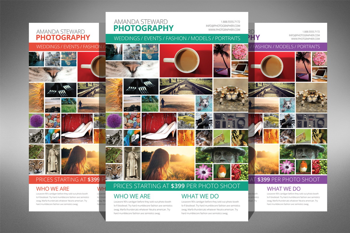 Photo Collage Flyer Template, a Flyer Template by Creativenauts (Photo 1 of 5)