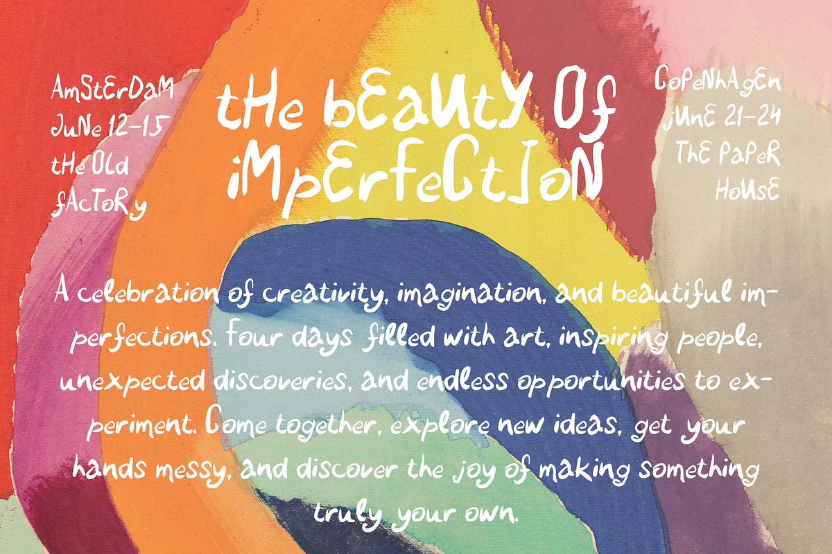 Artistic Handcrafted Font, a Handwritten Font by BilberryCreates (Photo 3 of 12)