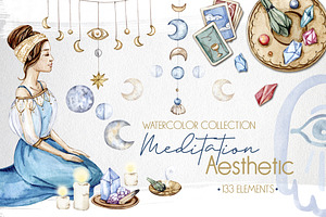 Watercolor Meditation Collection