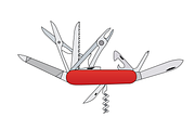 pocketknife, an Object Illustration by vekstok (Thumbnail 1 of 2)