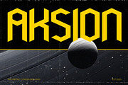 Aksion - Condensed Geometric Sans, a Sans Serif Font by CuratedType Studio (Thumbnail 1 of 10)