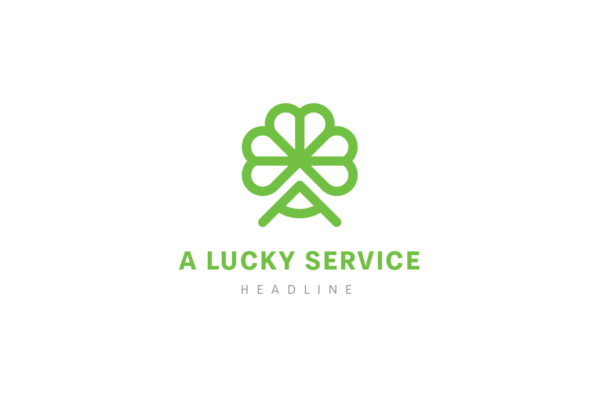 A lucky service logo., a Branding & Logo Template by Anton Akhmatov