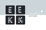 Error Data Glitch Letters Overlays, a Symbol Font by PhotoSpirit (Thumbnail 2 of 8)