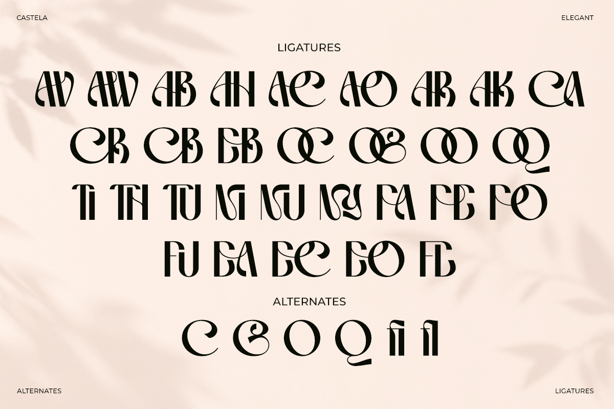 Castela - Elegant Luxury Sans Font, a Sans Serif Font by Font Liner (Photo 10 of 10)
