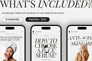 Skincare CANVA Instagram Carousel, a Social Media Template by Xenié Creative (Thumbnail 8 of 8)