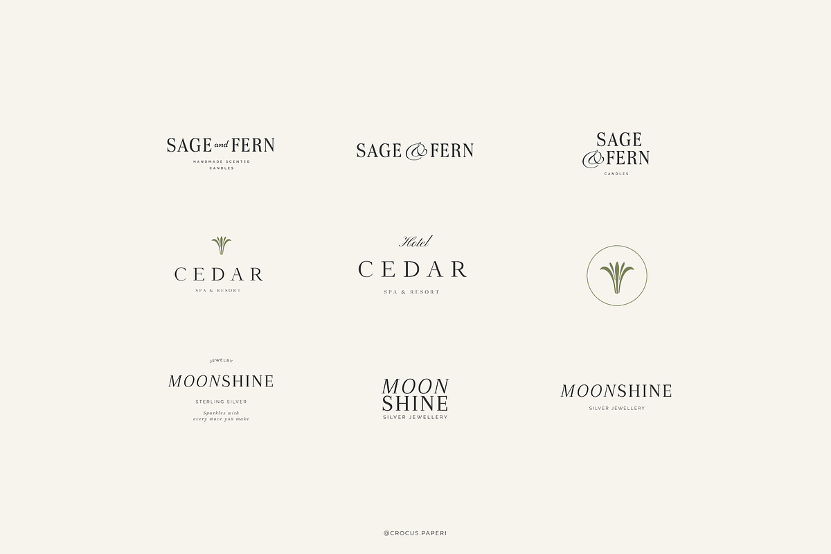 LUXURY Logos & Business Cards, a Branding & Logo Template by Crocus Paperi (Photo 7 of 17)