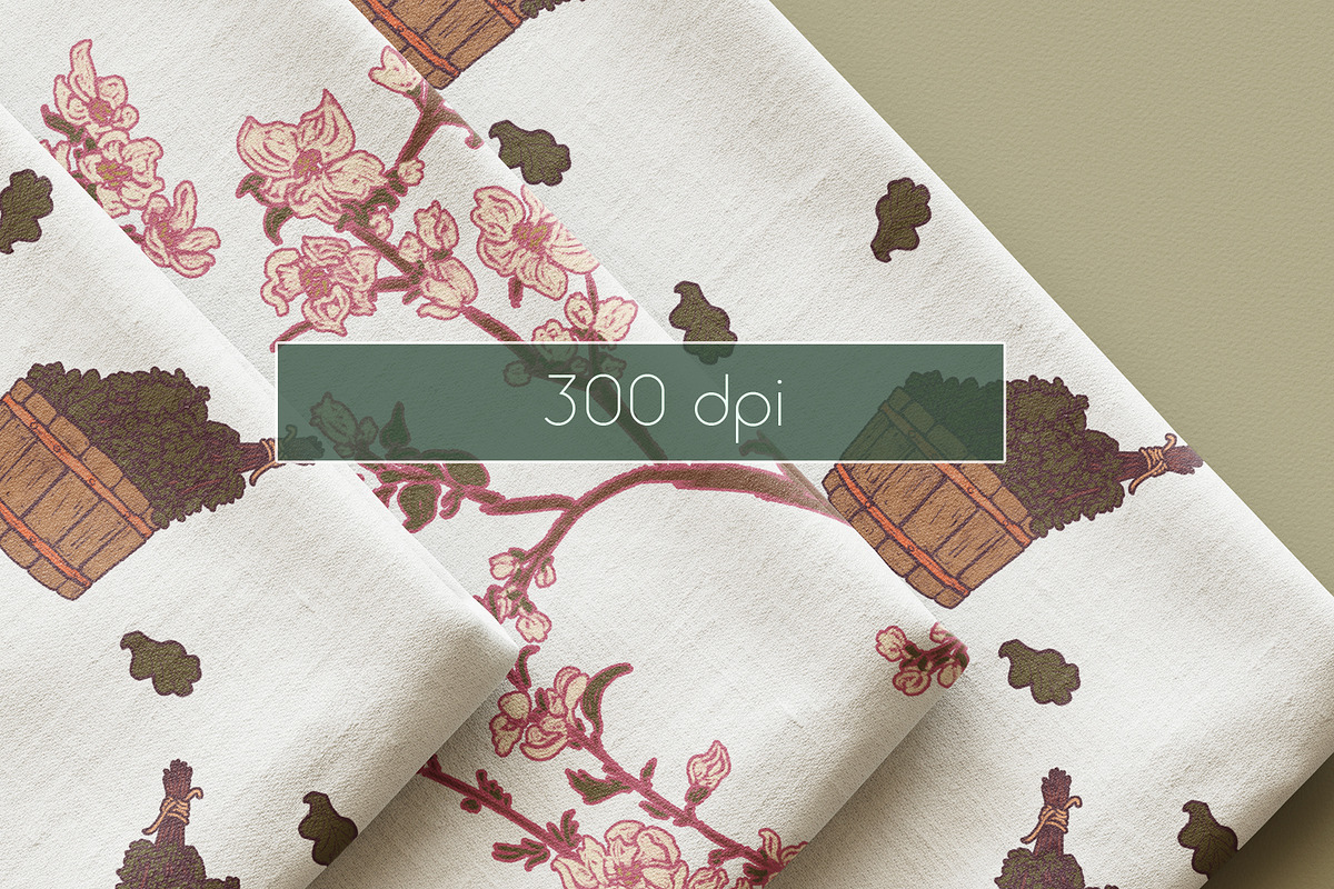 SPA floral set, a Pattern Graphic by Carpet Tapete Pretzel (Photo 6 of 9)