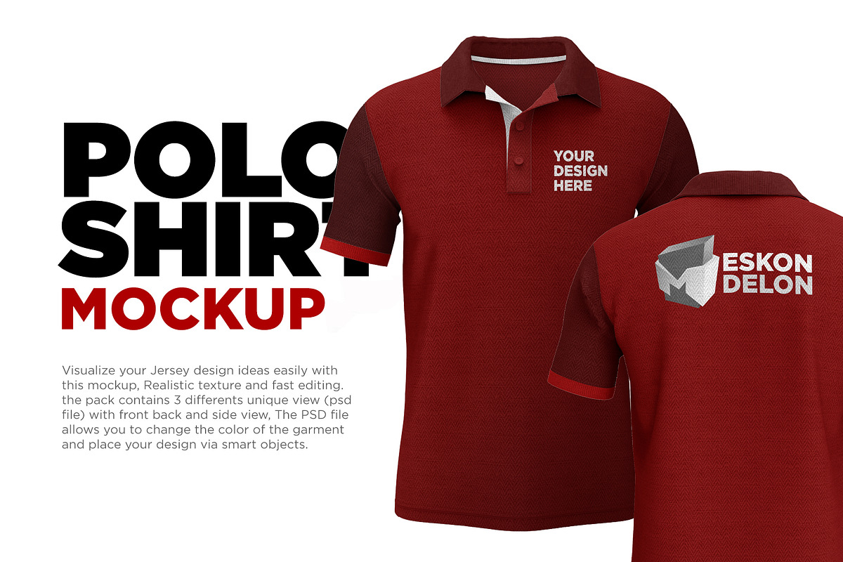 Polo Shirt Mockup Psd, a Shirt Mockup by Mildstudio