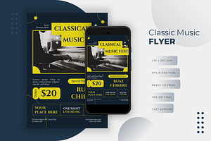 Classic Music Fest - Flyer, a Print Template by VUNIRA