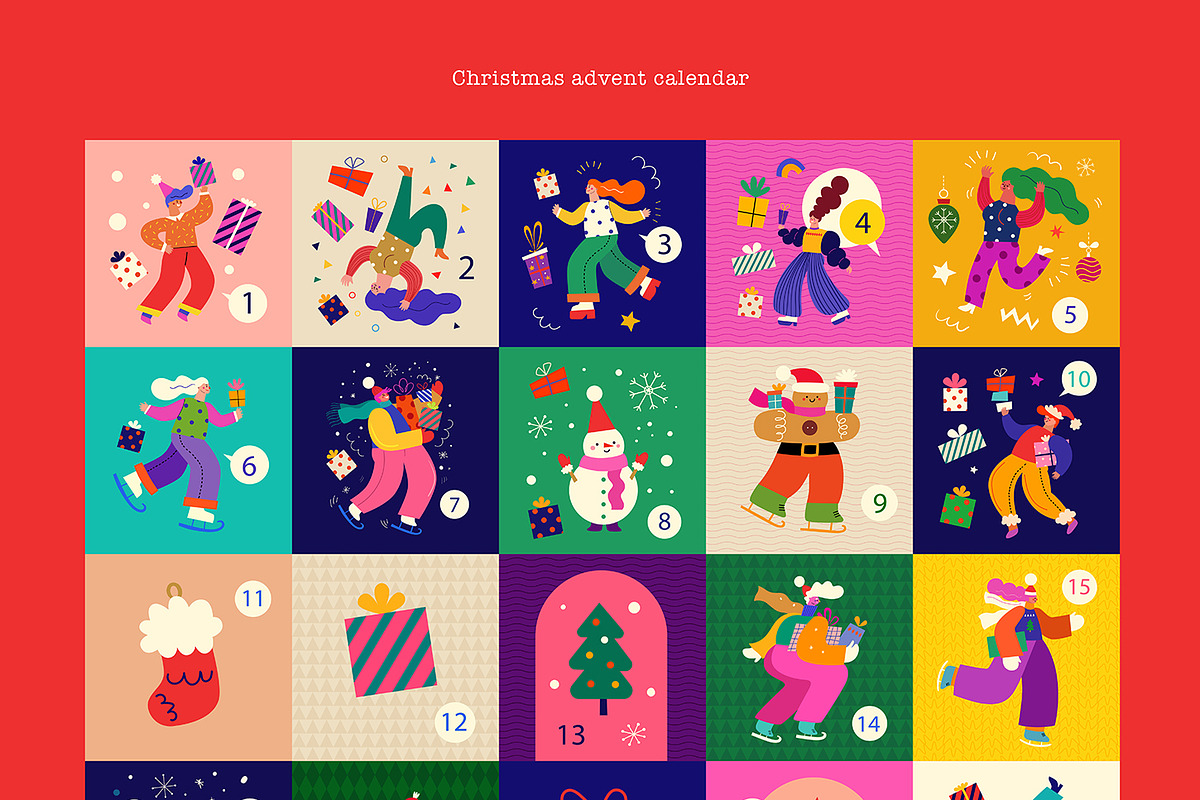 Merry Christmas and Happy New Year!, a Seasonal Illustration by MoleskoStudio (Photo 11 of 27)